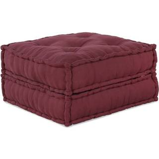 2-Personers Modulpuf Stof Patchwork - maroon / table sofa