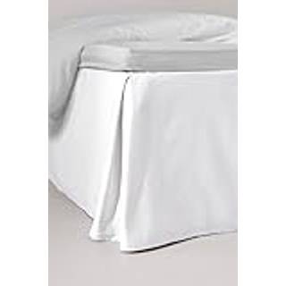 ZACK SATIN sengekappe med satin 45 cm økologisk - Hvid