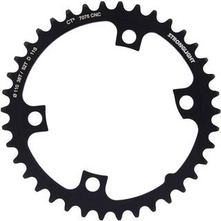 Drev Stronglight Ø110 mm BCD (Shimano Asymmetric) 2x11-Speed R8000 Alu 38T sort