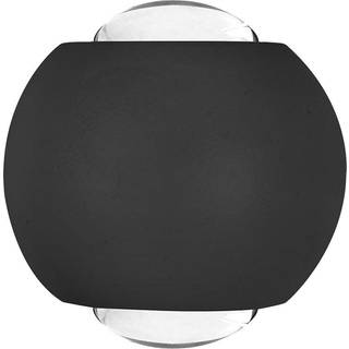 2W Væglampe - LED, COB, 2-vejs, 4000K, sort hus - Kulør : Neutral