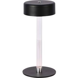3W Bordlampe - D120x255, 3i1, Sort+Transparent Midterstøtte - Kulør : 3-i-1