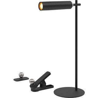 3W LED Magnetisk Bordlampe - 4000K, Sort, Hus - Kulør : Neutral