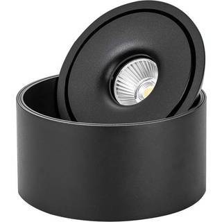 20W LED Overflade COB Downlight - Sort hus - Kulør : 3-i-1