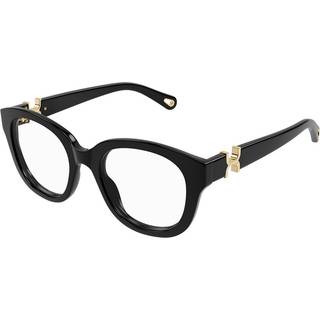 Chloé Kvinde CH0304O 001 Optiske stel Acetat Sort Transparent Rund
