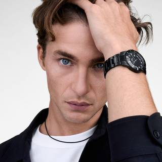 Daniel Wellington Black Bezel i sort stål Ø40