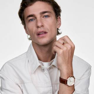 Daniel Wellington DW Watch Classic Day Display St Mawes Rose Gold Champagne 40mm