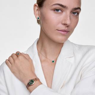 Daniel Wellington DW Watch Ophelia Mini Emerald Rose Gold 22x25.5mm