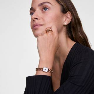 Daniel Wellington DW Watch Jolie Chain Rose Gold 15.4x18.2mm