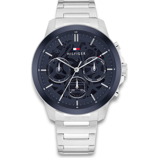 Tommy Hilfiger Henry Stål Ur Sølvtone m/ Navy Skive