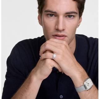 Daniel Wellington DW Watch Marlon Sterling Linen 32x36,3mm Silver