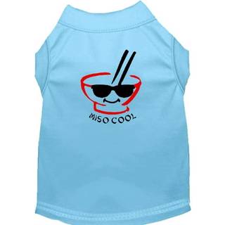 Miso cool skärmtryck skjortor baby blå xxl