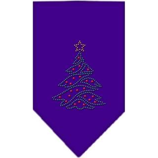 Julgran strass bandana lila liten