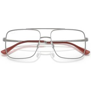 Ray - Ban Unisex RX3758V ARI 2502 Optiske stel Metal Grå Transparent Firkantet Normal