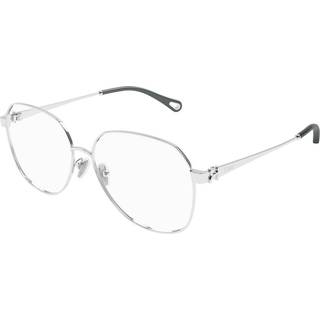 Chloé Kvinde CH0307O 002 Optiske stel Metal Sølv Transparent Rund