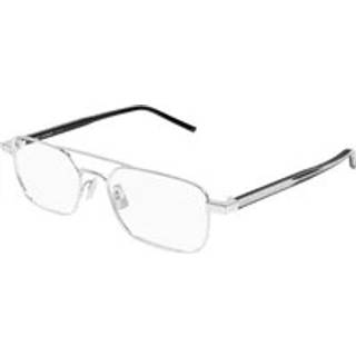 SAINT LAURENT Mand SL 780 001 Optiske stel Metal Sølv Transparent Firkantet