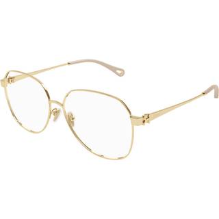 Chloé Kvinde CH0307O 001 Optiske stel Metal Guld Transparent Rund