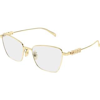 Gucci Kvinde Gucci GG1807O 003 Optiske stel Metal Guld Transparent Sommerfugl