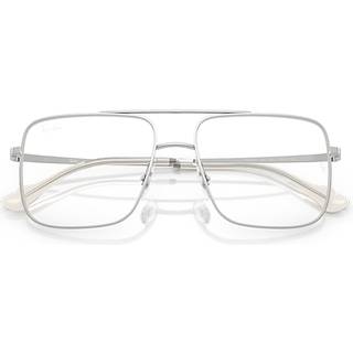 Ray - Ban Unisex RX3758V ARI 2501 Optiske stel Metal Sølv Transparent Firkantet Normal