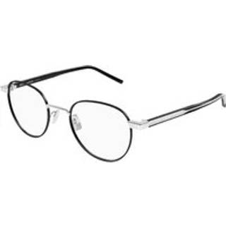 SAINT LAURENT Unisex SL 781 003 Optiske stel Metal Sølv Transparent Rund