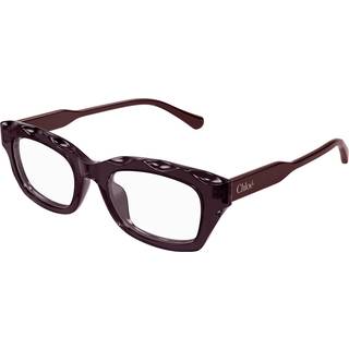 Chloé Kvinde CH0297O 006 Optiske stel Acetat Violet Transparent Firkantet