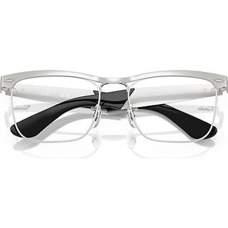 Ray - Ban Unisex RX3875V WAYFARER DELUXE 2538 Optiske stel Metal Sølv Transparent Firkantet Normal