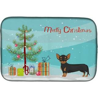 """" Caroline's Treasures CK3816DDM Sort og solbrun Chiweenie Christmas Tree Dish-Drying-Mats 14 X 21 Multicolor """"