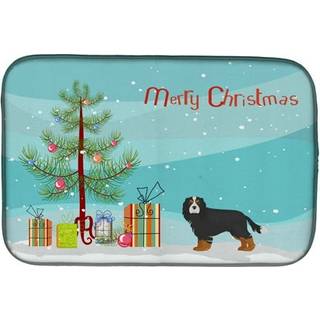 """" Caroline's Treasures Cavalier King Charles Spaniel Tricolor Christmas Tree Dish-Drying-Mats 14 X 21 Multicolor """"