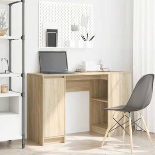 skrivebord 120x42x76 cm konstrueret træ sonoma-eg
