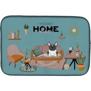 """" Caroline's Treasures CK7857DDM Black White French Bulldog Sweet Home Dish-Drying-Mats 14 X 21 Multicolor """"