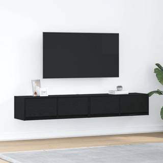 Tv-Borde 60X31X25,5 Cm Konstrueret Træ - 2 / Sort eg / 80 x 31 x 25.5 cm