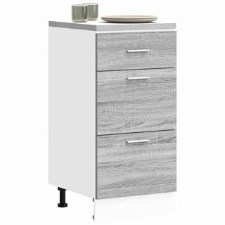 underskab "Lyon" grå Sonoma 40x46x81,5 cm konstrueret træ