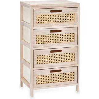 Kommode Gift Decor Rattan Natur 40 x 73 x 29 cm 40 x 70 x 29 cm 4 skuffer