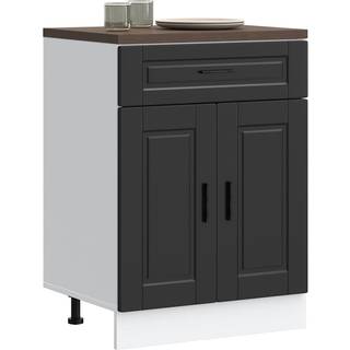 KøkkenunderskabPorto Sort Konstrueret Træ