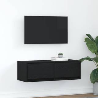 Tv-Borde 60X31X25,5 Cm Konstrueret Træ - 1 / Sort eg / 80 x 31 x 25.5 cm
