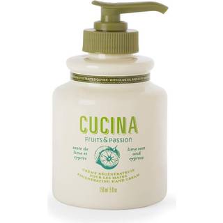 Frugt og lidenskab] Cucina Lime Zest og Cypress Luxury Hand Cream 5 fl oz - Premium hudpleje lavet af f?rste koldpresset olivenolie - regenereren
