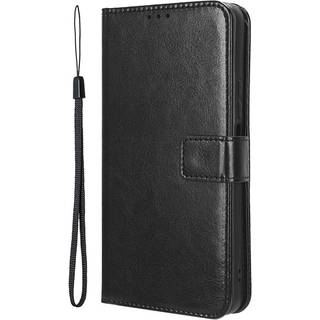 Honor 200 Smart - EIDERWOOD Kunstlæder Flip Cover m. Strop - Sort