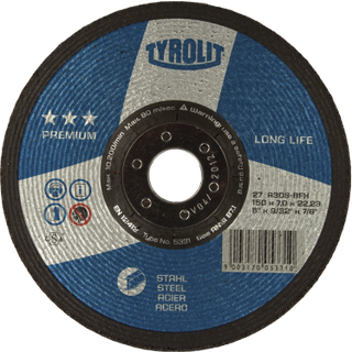 Skrubskive Premium 27E ø150×7 A30S-BFX