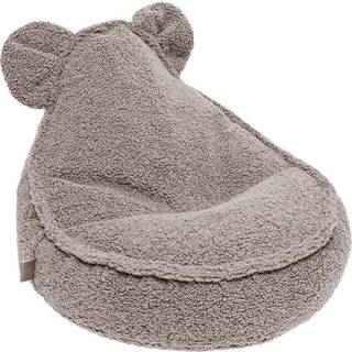 Meowbaby Bearly Sækkestol Teddy, Lysegrå