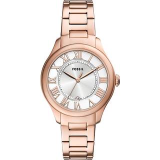 Fossil Gilmore Silver Dial Rose Gold-Tone Stainless Steel Strap Ladies Watch ES5394