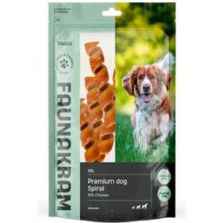Faunakram XXL Premium hundesnack spiral m. kylling - 450 g.