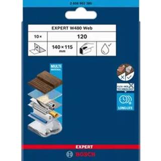 Bosch slibeark web w480 k120 115x140mm 10-pak