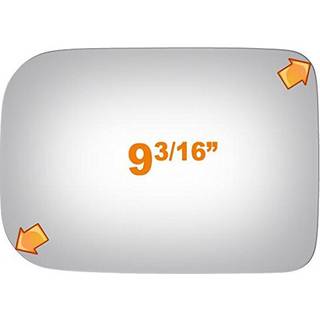 Burco Flat Driver eller Passenger Side Mirror Replacement Glass til 1981-1994 Dodge B250