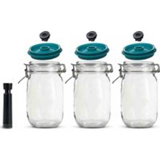 Vakuumforsegler + 3 beholdere 2 liter