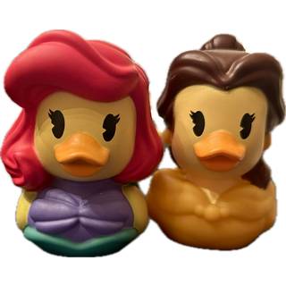 Spela bara gummiusor - Disneys Duckalooz Ariel och Belle 2.5 """" Badkarleksaker för barn