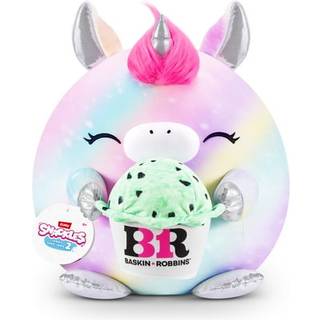 Snackles Series 2 14-tommer af Zuru Cuddly Squishy Comfort 14-tommer plys med licenseret snackmærke tilbehør (Unicorn & Baskin-Robbins
