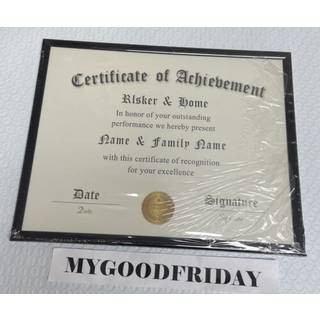 Elsker & Home 8.5x11 Certificate Frame - Classic Black Color Frame - Document & Certificate - Displays Displomas 8.5x11 inch - Til dokument/foto