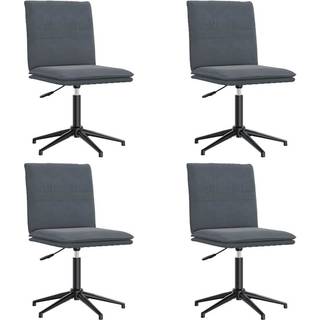 Spisebordsstole Velour - 4 / Mørkegrå