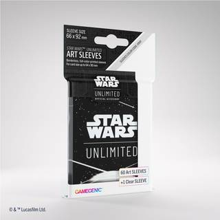 Star Wars Unlimited Art Sleeves, Card Back White - 60 stk - plastiklommer - Gamegenic