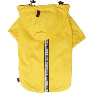 Hvalpe autentisk base jumper regnfrakke medium gul