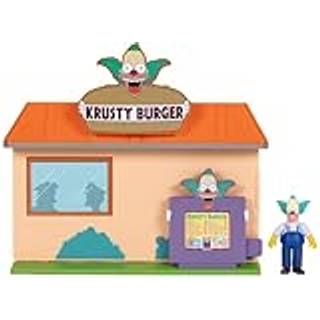 Simpsons Krusty Burger Diorama-leges?ttet indeholder en 2,5-tommer Krusty The Clown Action Figur og tilbeh?r